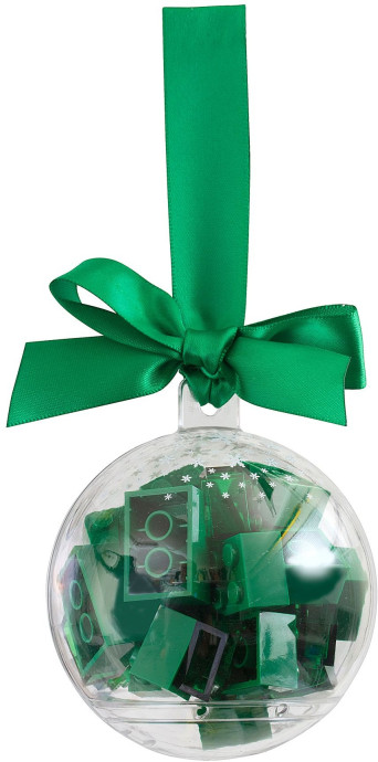 Holiday Bauble with Green Bricks