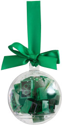 Holiday Bauble with Green Bricks
