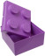 LEGO® Fialová úložná kostka 2x2