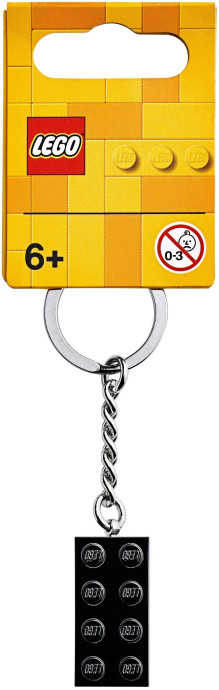 2x4 Black Metal Key Chain
