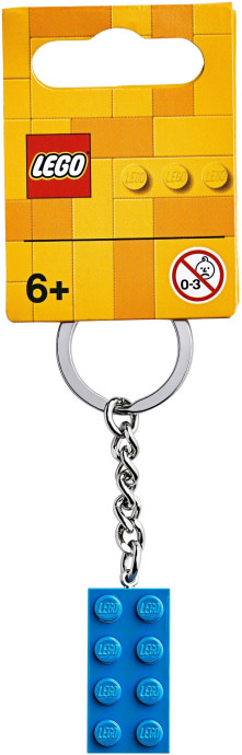2x4 Bright Blue Key Chain