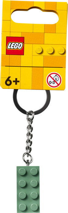Kľúčenka – Bledozelená kocka s rozmermi 2 x 4
