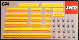 Yellow Beams with Connector Pegs