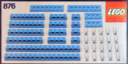 Blue Beams with Connector Pegs