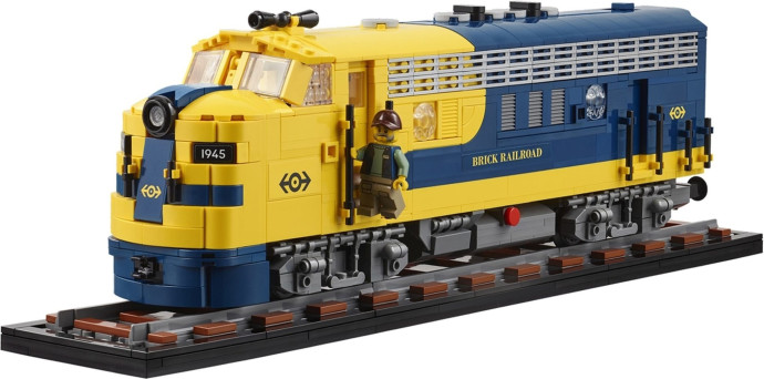 Brick Railroad Locomotive