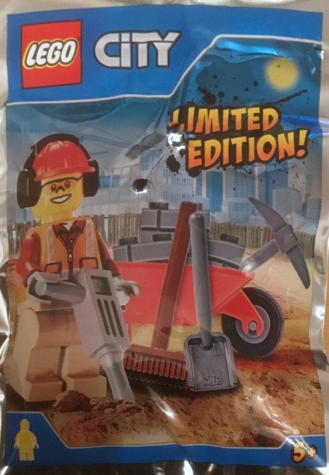 Workman and wheelbarrow