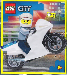 Policeman and Motorcycle