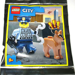 Policeman and dog