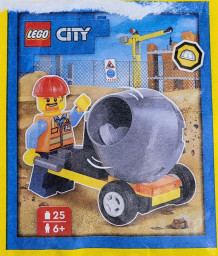 Builder with Cement Mixer