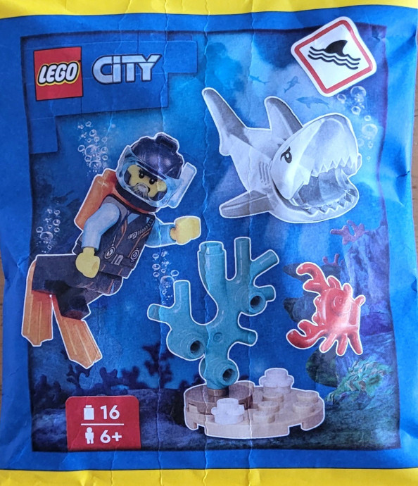 Diver and Shark