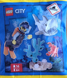 Diver and Shark