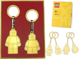 LEGO Dad & Child Gold Keychain
