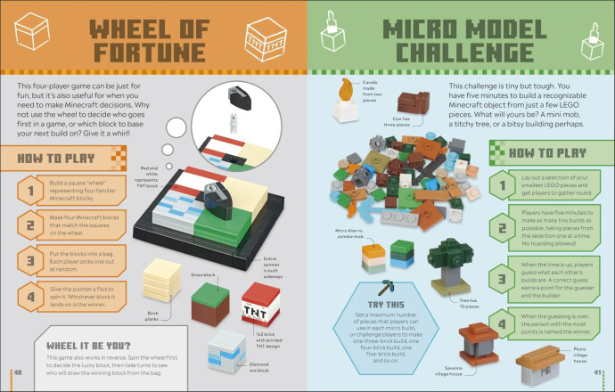 LEGO Minecraft Games Book: 50 Fun Ideas to Play with Your LEGO Collection!