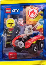 Firefighter and robot