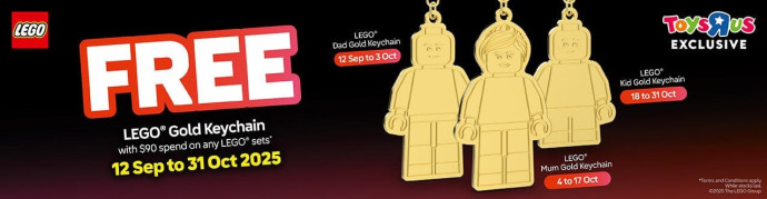LEGO Mum Gold Keychain