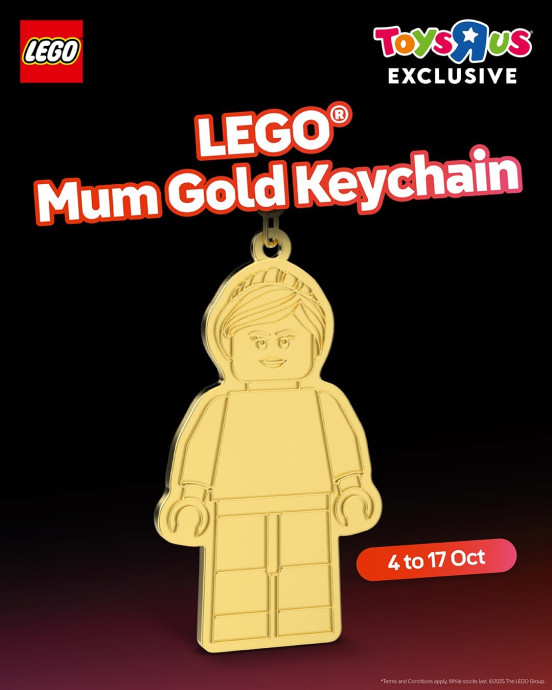 LEGO Mum Gold Keychain