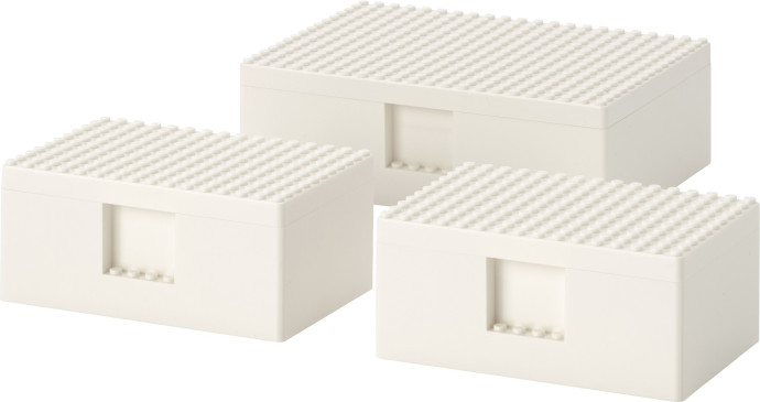 BYGGLEK boxes, set of 3